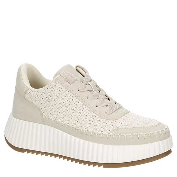 DV by Dolce Vita Shoes - Dolce Vita Fredi Dolen sneaker ecru neutral knitted platform 10